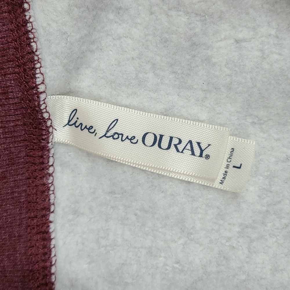 Ouray Paws Up Montana Graphic Raglan Sweatshirt Gray - Large - Picture 6 of 7
